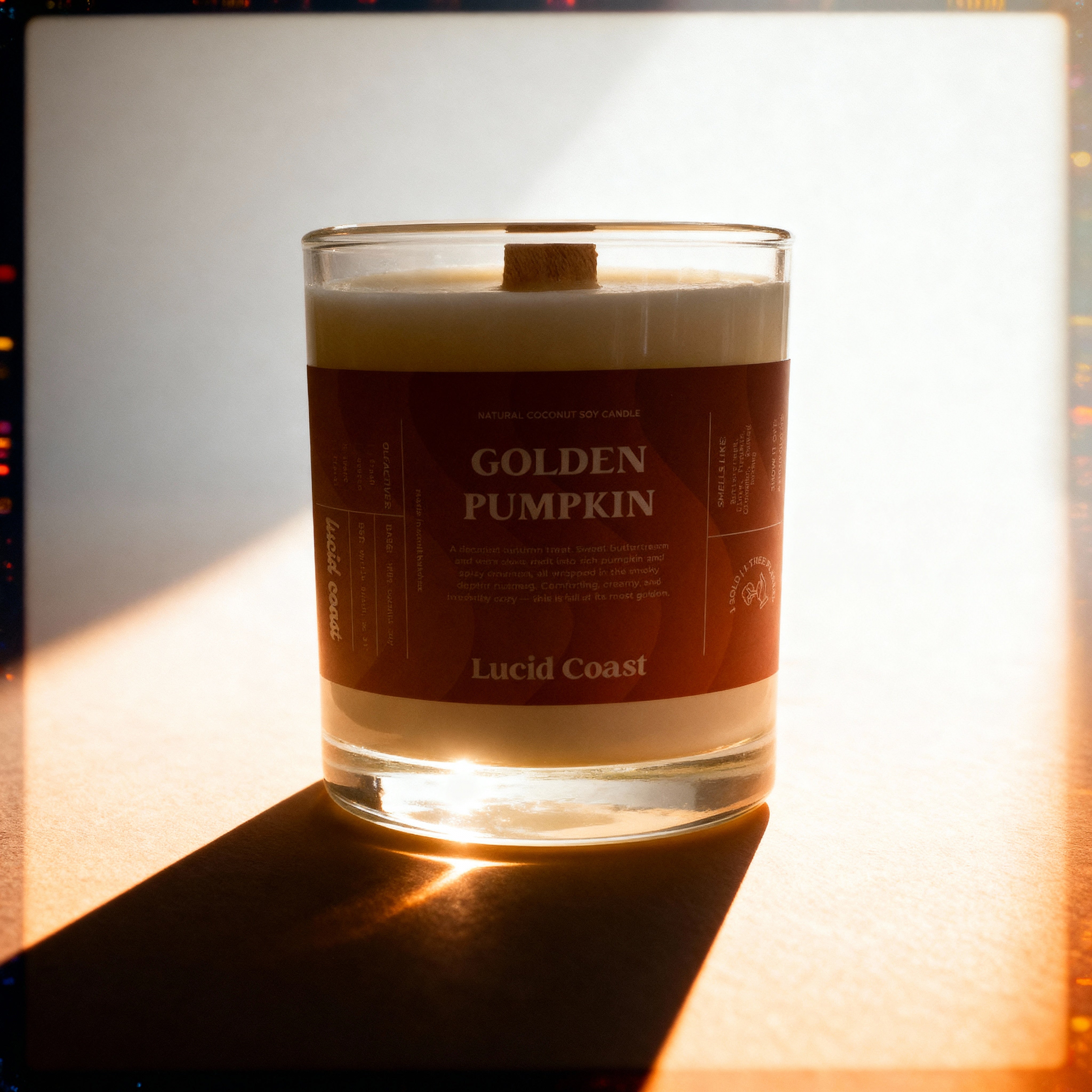 Golden Pumpkin Candle