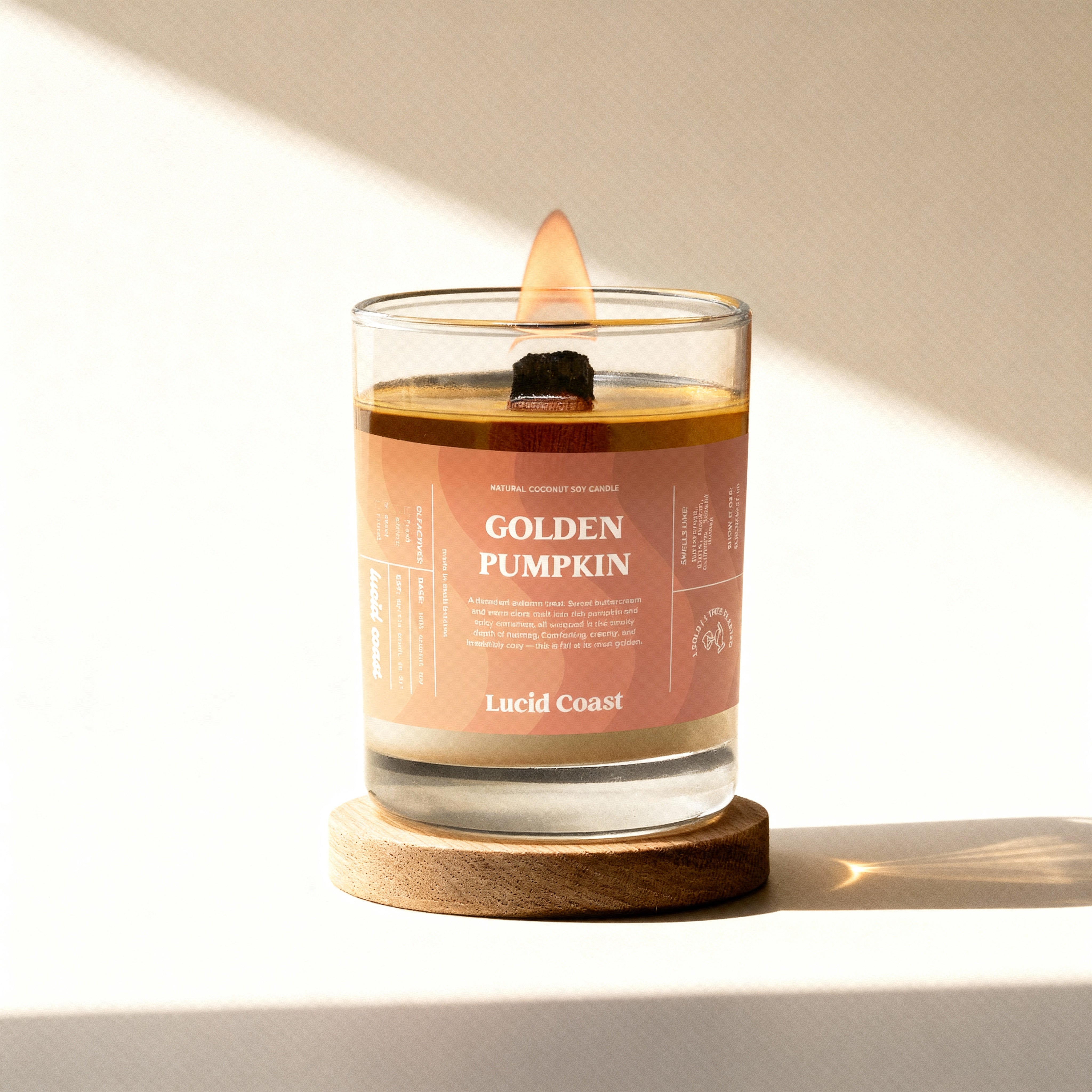 Golden Pumpkin Candle