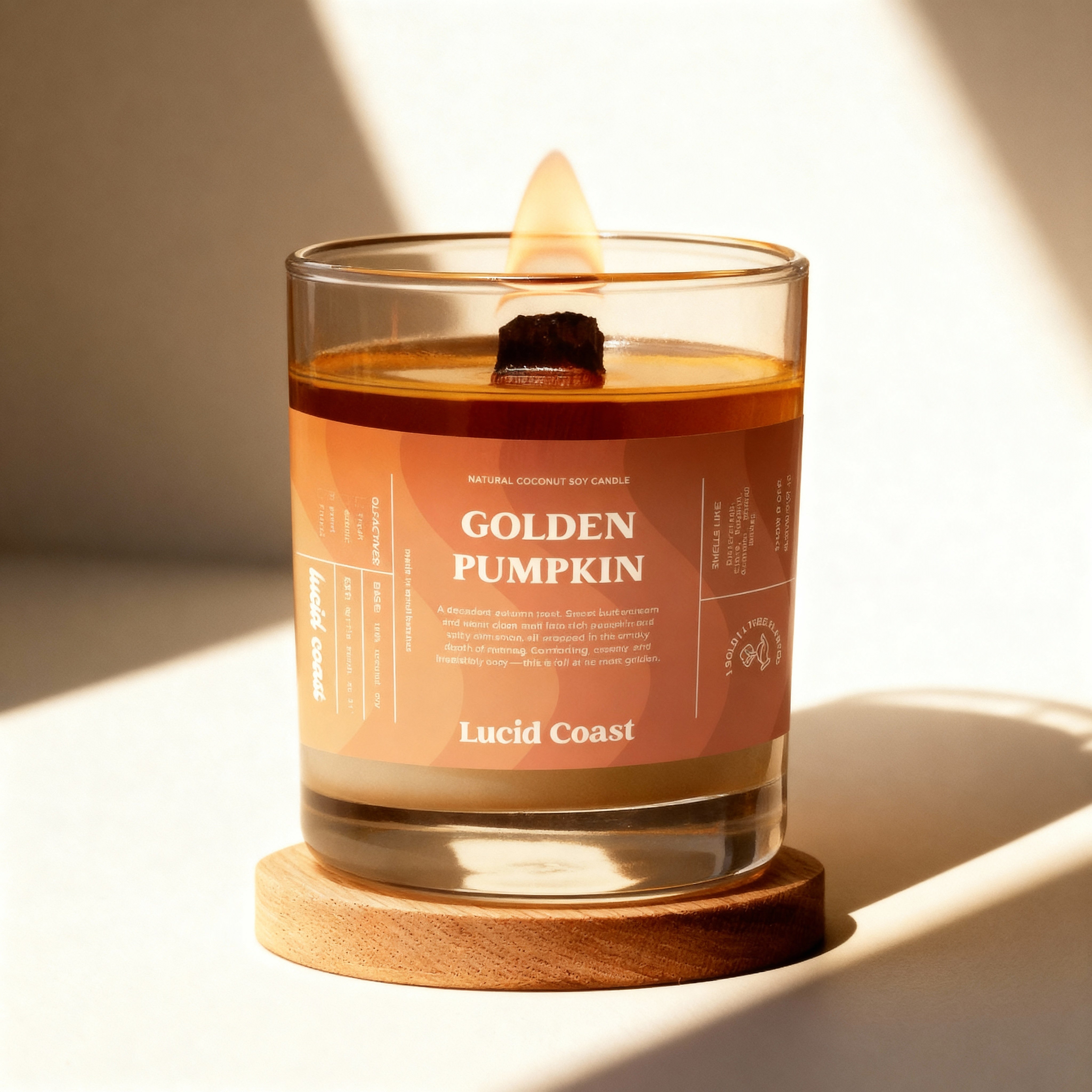 Golden Pumpkin Candle