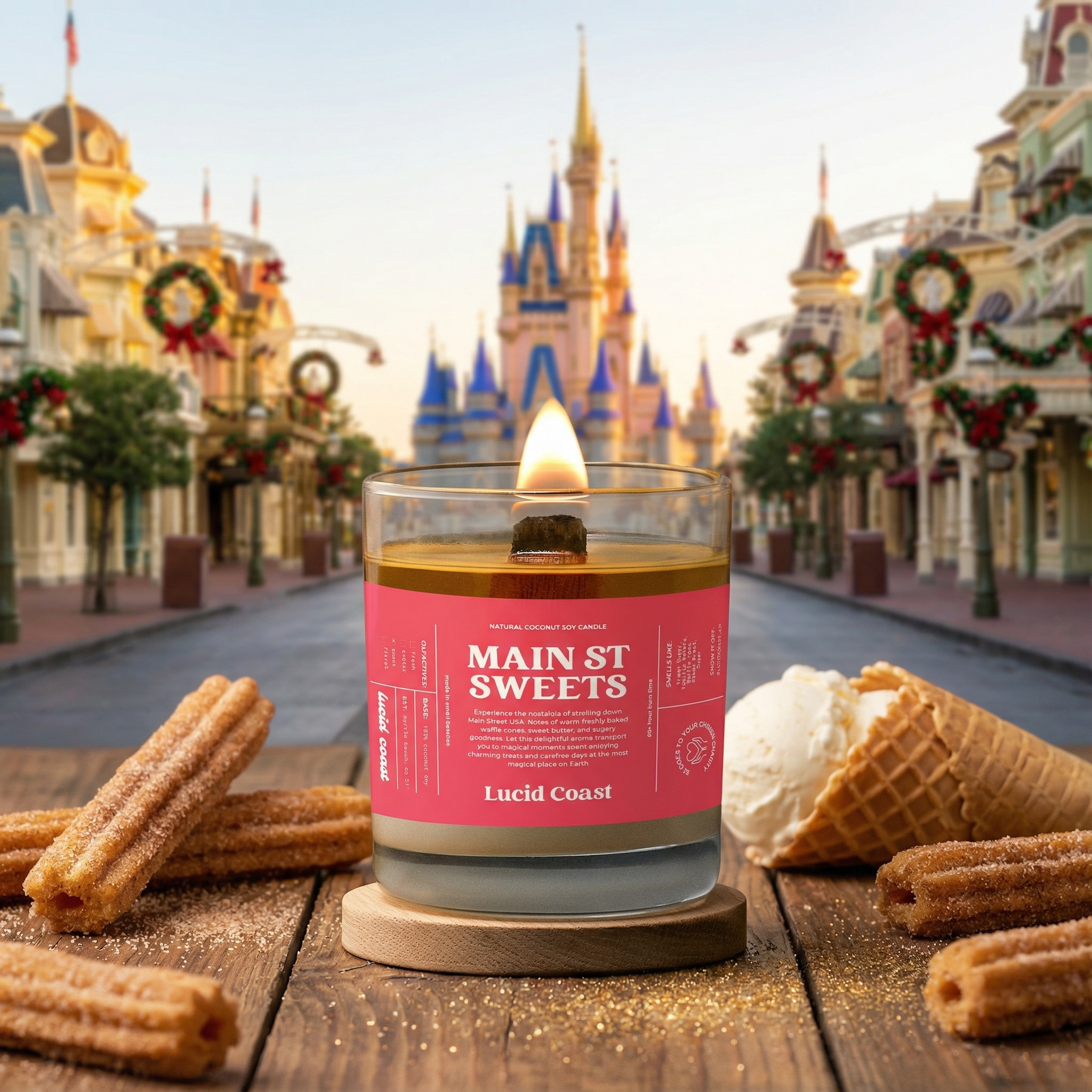 Main Street Sweets Massage Candle | Disney Inspired