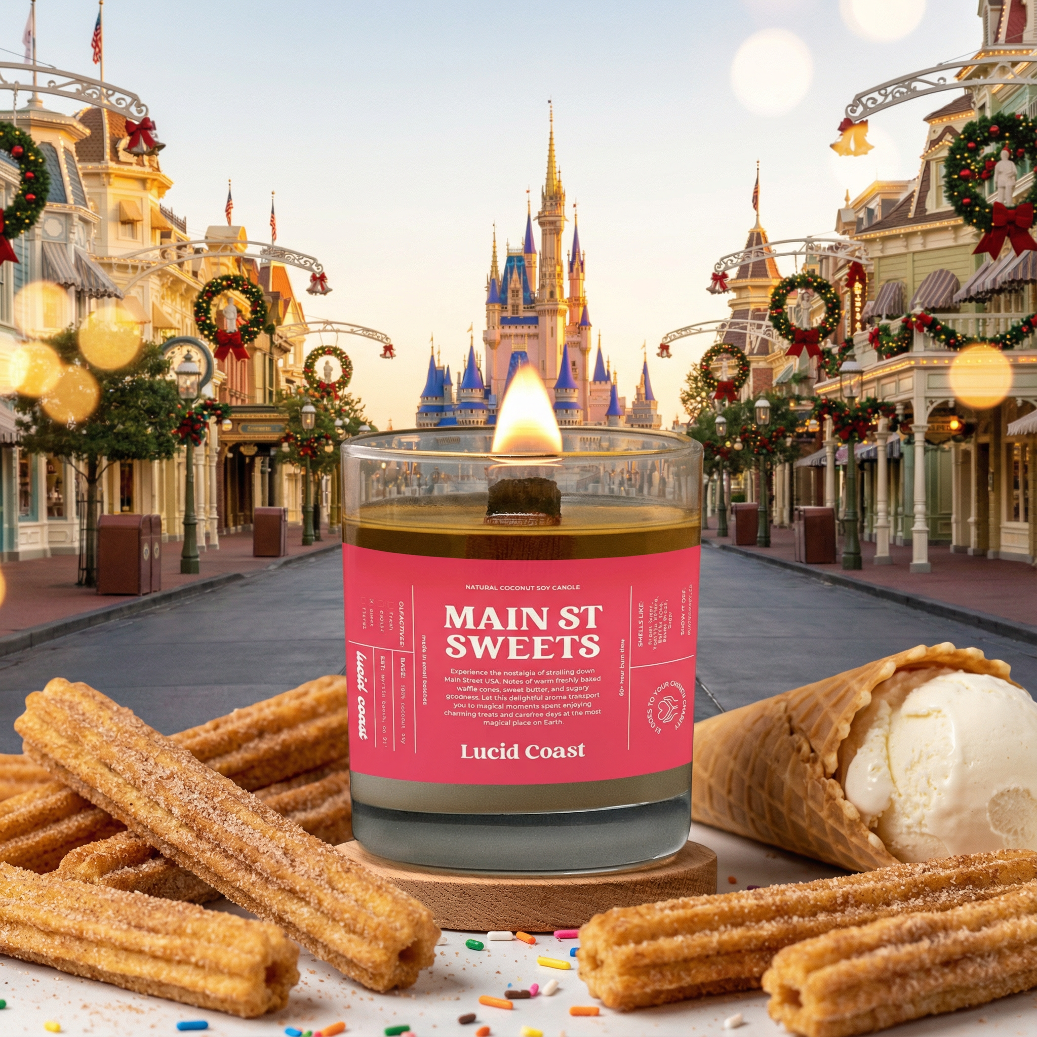 Main Street Sweets Massage Candle | Disney Inspired
