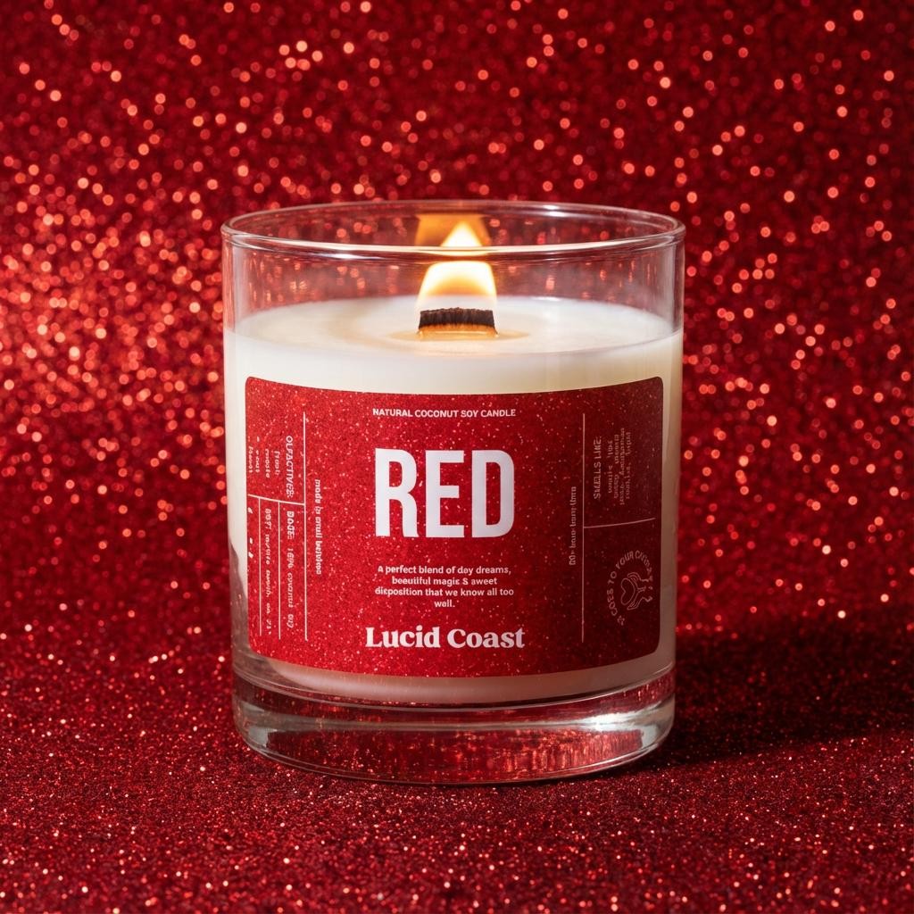 Red Candle | Coconut Soy Lotion Candle
