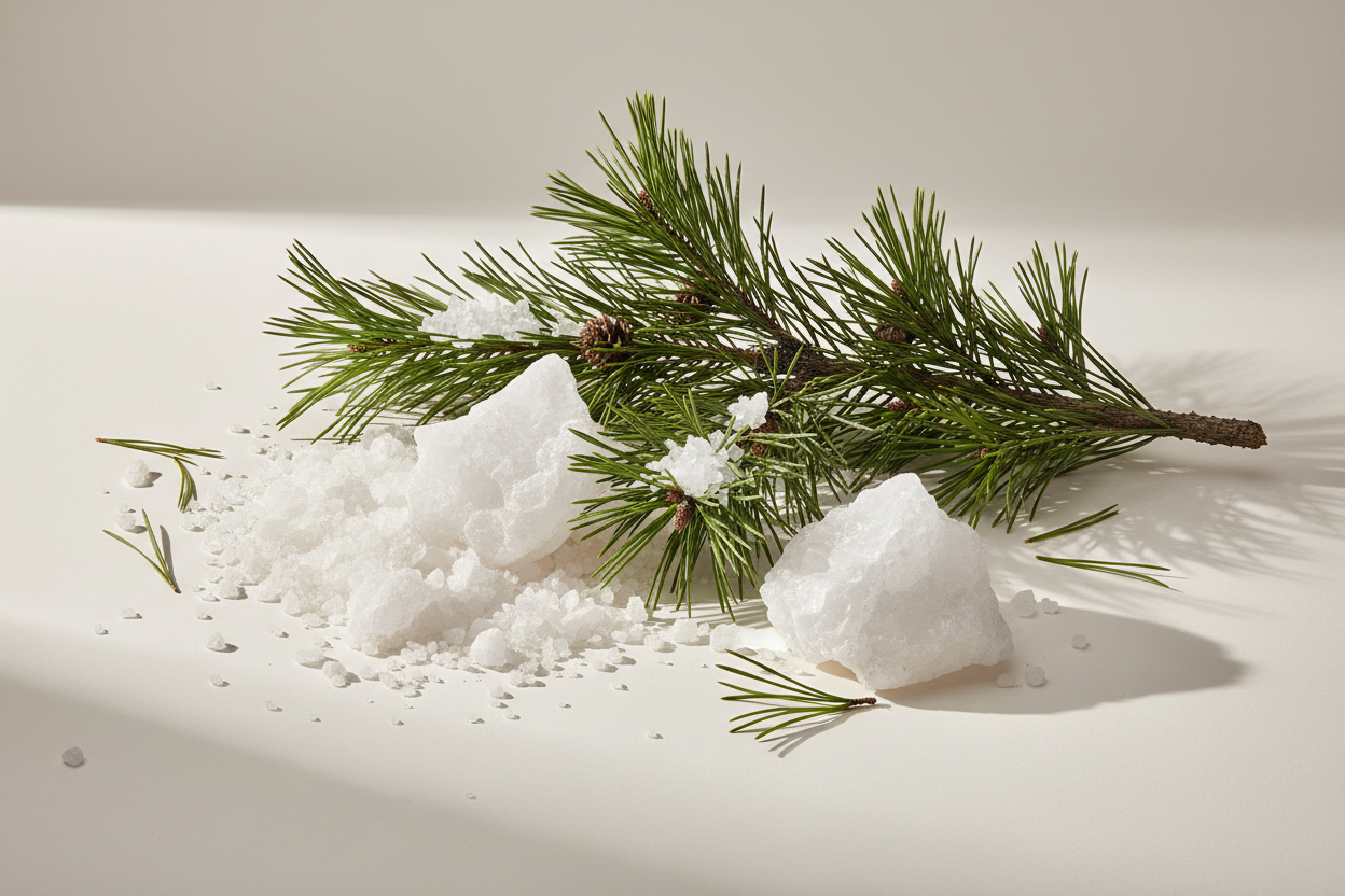 studio shot of carolina pine and sea salt