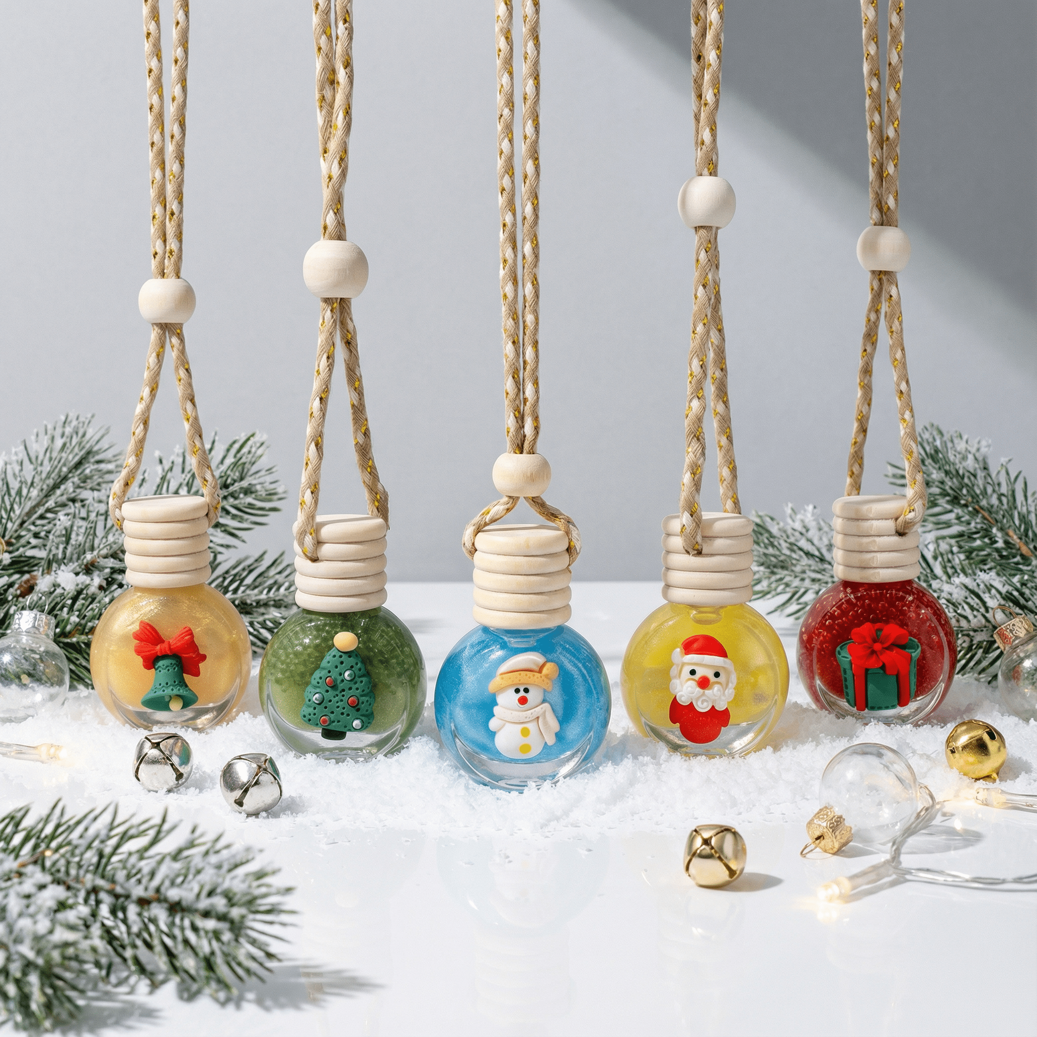 Shimmer Snow Globe Car Diffuser 5 Pack