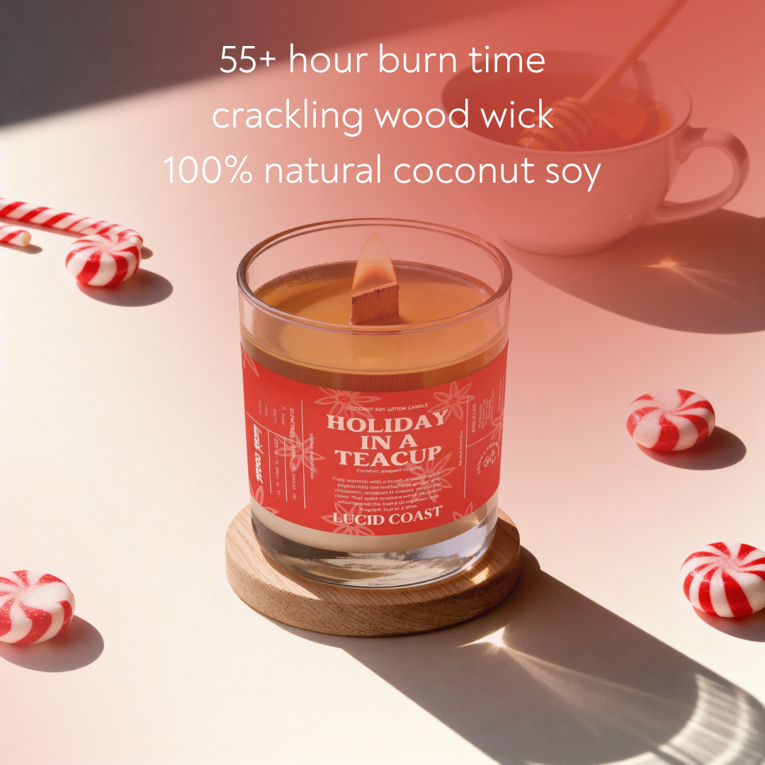 Holiday in a Teacup Massage Candle
