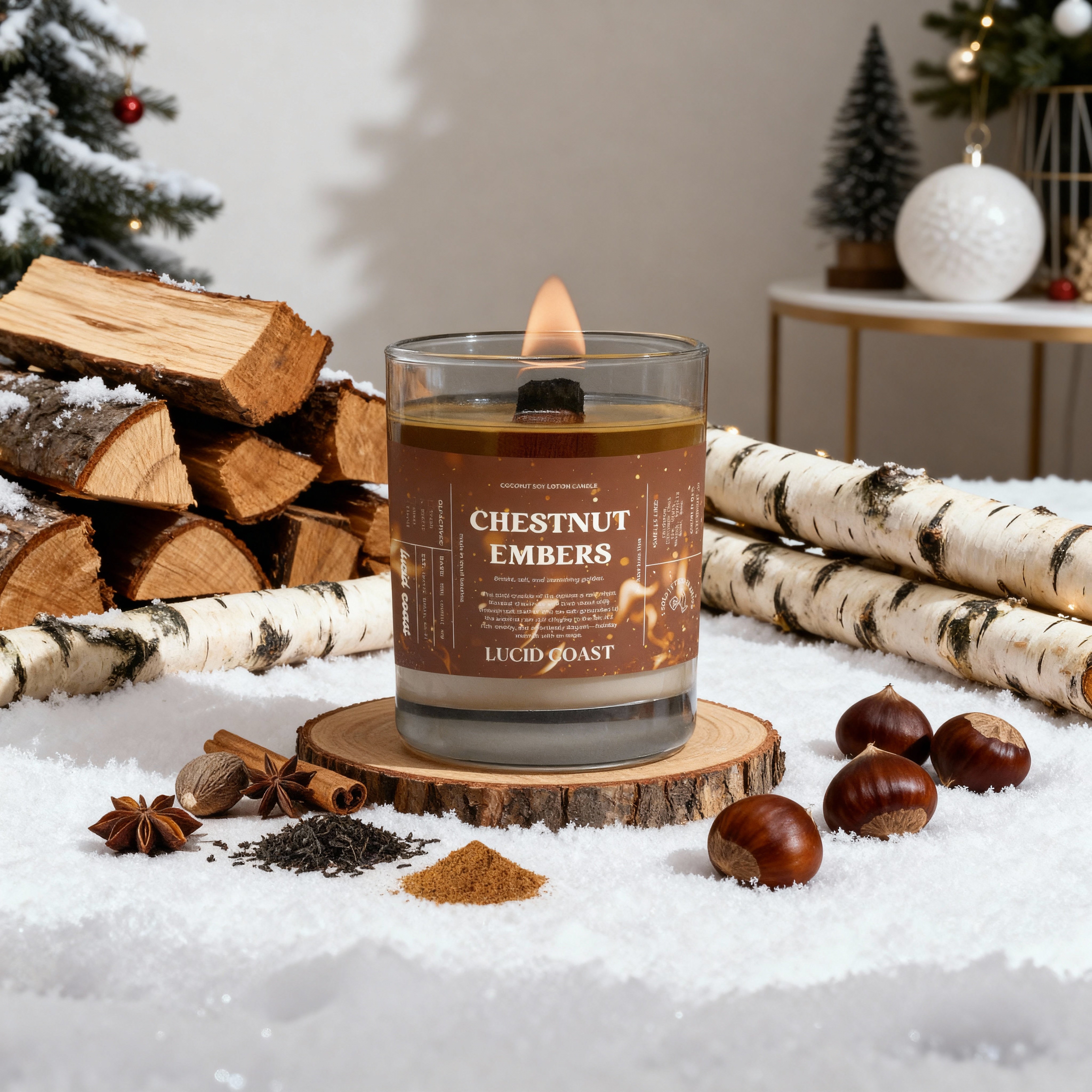 Chestnut Embers Massage Candle