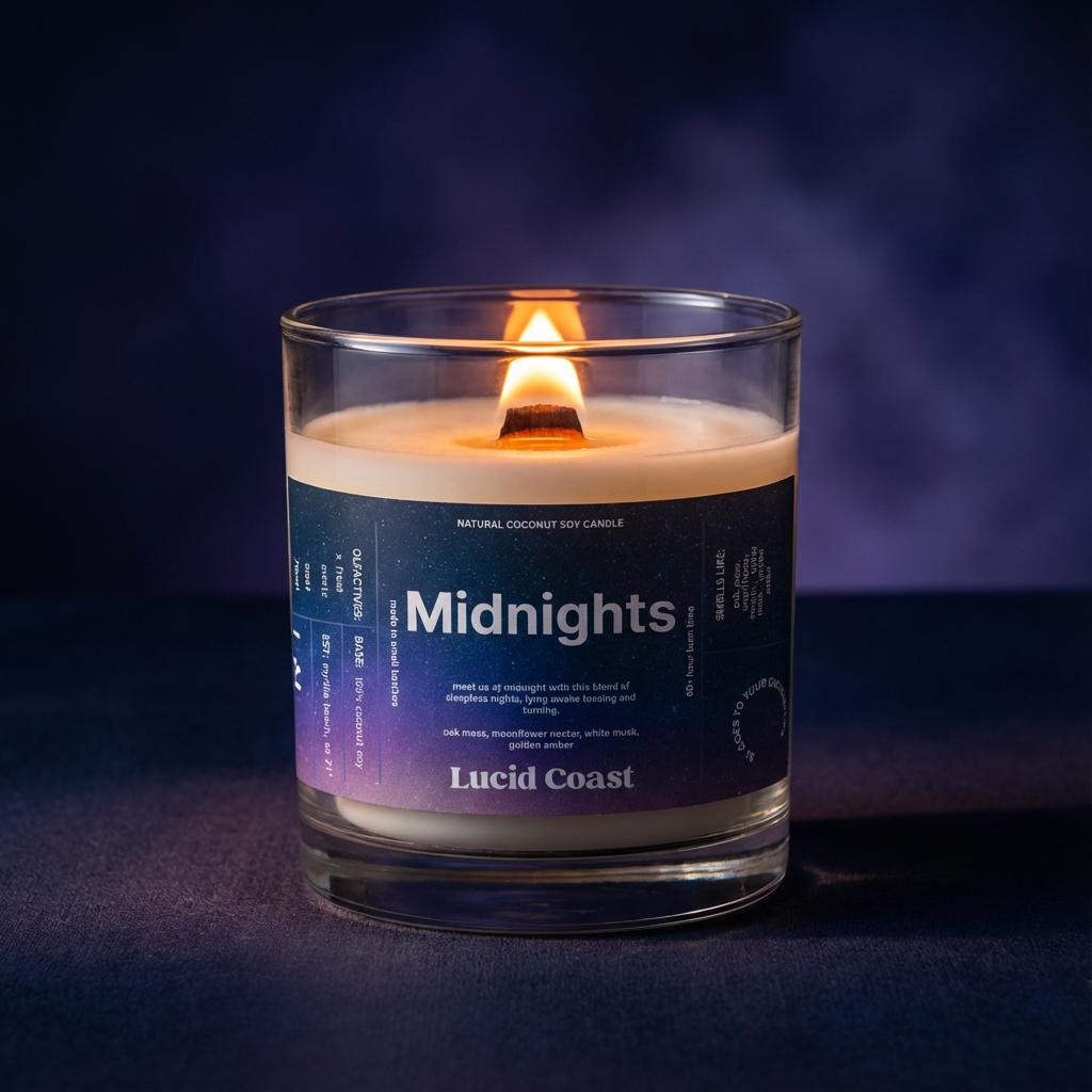 Midnights Candle | Coconut Soy Lotion Candle